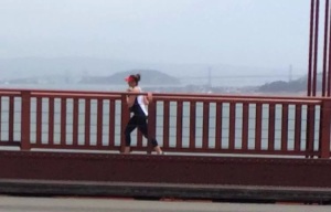Golden Gate Tri Club on the Golden Gate Bridge 