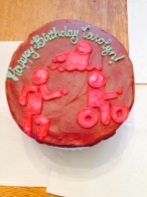 Birthday cake! (I also had a separate vegan cupcake).